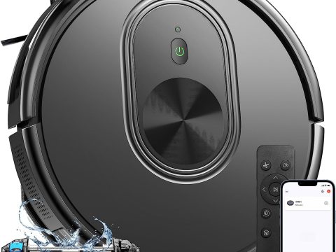 3-in-1 Robot Vacuum and Mop Combo with App Control, Ideal for Hard Floors and Pet Hair
