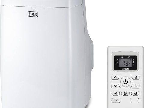 Portable 10,000 BTU AC by BLACK+DECKER for 450 Sq. ft. with Remote Control (White)