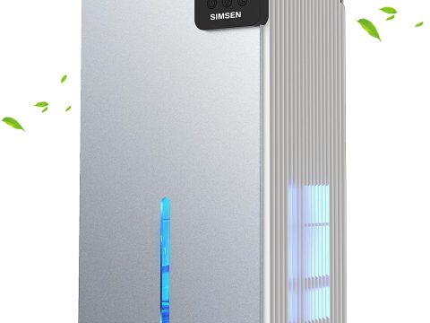 Portable and Quiet SIMSEN Dehumidifier for Home with Drain Hose, Ideal for Bedroom, Bathroom, Basements, Closet, and RV