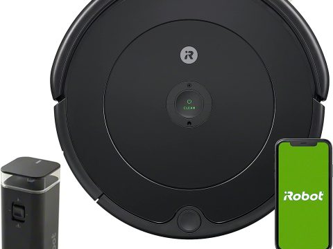 Wi-Fi connected iRobot Roomba 694: Alexa compatible, ideal for pet hair, carpets, and hard floors.