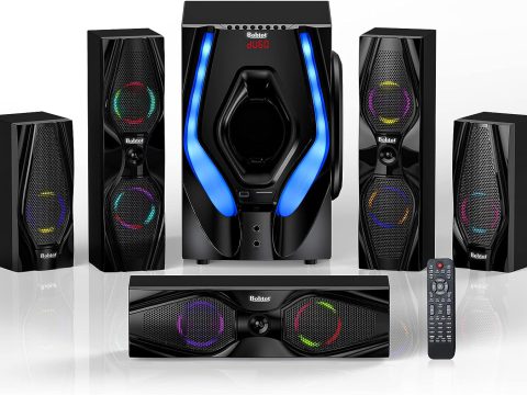 Bobtot 5.1 Surround Sound Speakers - 1200W Home Theater System