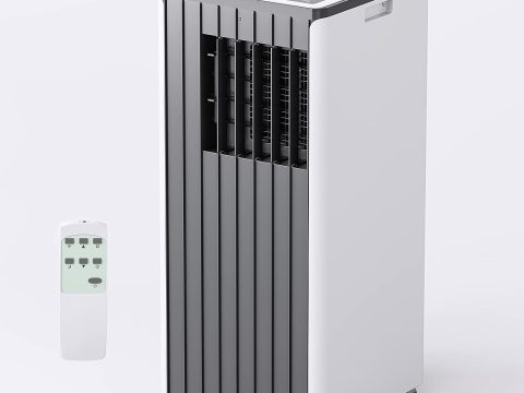 FIOGOHUMI 12000BTU Portable AC - Dehumidifier Fan Mode - Remote