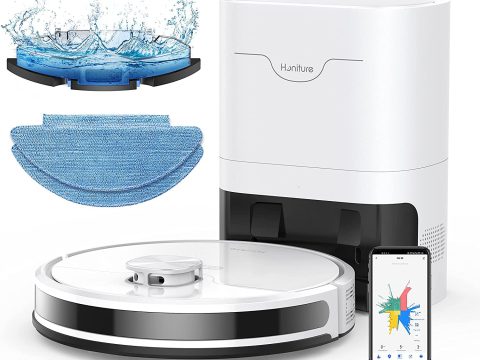 HONITURE Robot Vacuum and Mop Combo, Lidar Navigation, Smart App