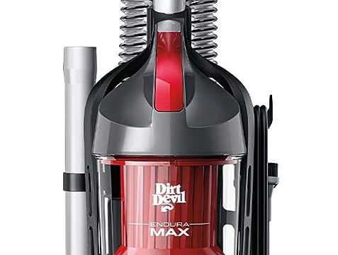 Lightweight Red Dirt Devil Vacuum Cleaner for Carpet and Hard Floors, UD20121PC