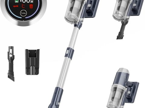 ORFELD Cordless Vacuum Cleaner: 33Kpa Stick Vacuum with Smart LED Touch Screen