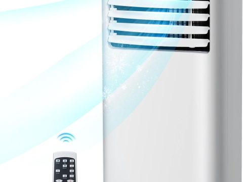 Portable AC with Dehumidifier, Fan, Remote Control & Window Kit