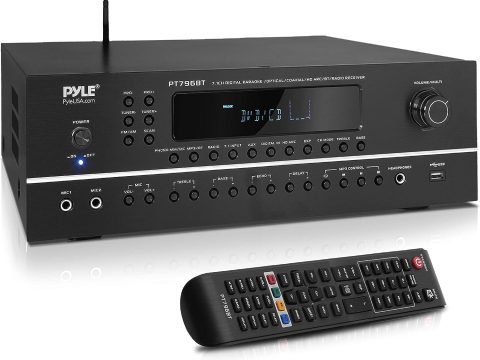 Pyle 7.1-Channel Bluetooth Stereo Amplifier - 2000 Watt Surround Sound