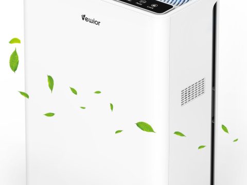 VEWIOR Large Room Air Purifiers: H13 HEPA Filter, Fragrance Sponge, Timer