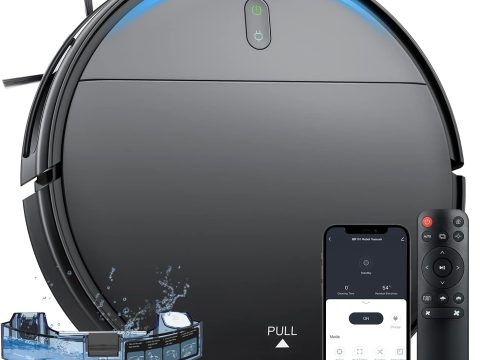 WiFi-enabled Robot Vacuum and Mop Combo with Alexa, Self-Charging