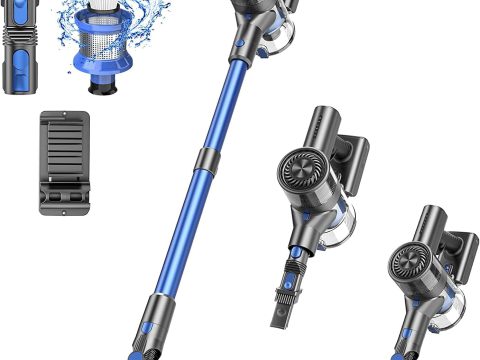 Brand Name: Cordless Vacuum Cleaner - 80000 RPM Motor, 2600mAh Battery, 5-Stage Filtration