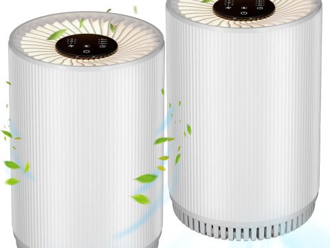 Druiap Air Purifiers: 2-Pack for Home Bedroom (690ft²)