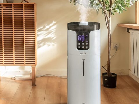 LACIDOLL Large Room Wholehouse Humidifier: 4.2 Gal Cool Mist Tower