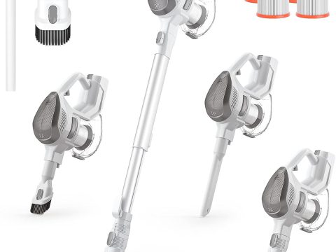 TMA Cordless Vacuum Cleaner: 6-in-1 Rechargeable Stick with 40 Mins Run Time.
