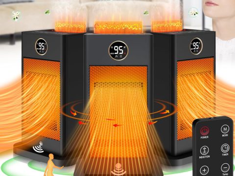 2023 Upgraded PTC Portable Mini Space Heaters by Brand with Sensor