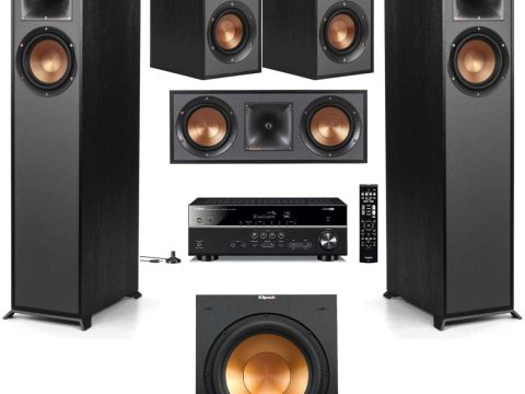 Klipsch Reference R-610F Home Theater System with Yamaha RX-V4A AV Receiver