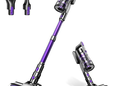 Tikom V700 Cordless Vacuum Cleaner: Powerful Suction, Long Runtime, 6-in-1 Stick
