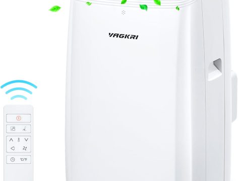 VAGKRI Portable AC Unit: 14000 BTU, 3-in-1, 700 sq. ft.