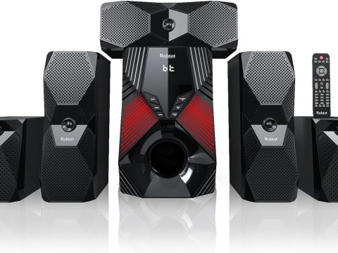 Bobtot Surround Sound System for TV - 1000W 8-Inch Subwoofer