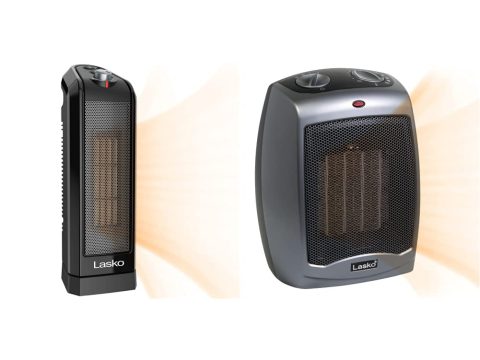 Lasko Ceramic Space Heater: Overheat Protection, Thermostat, 3 Speeds