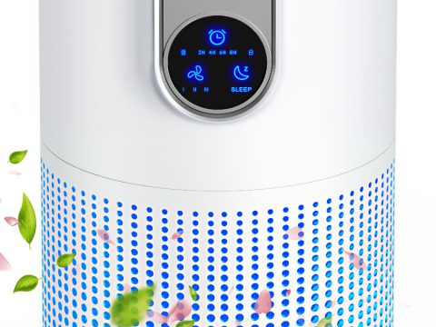 MOOKA HEPA Air Purifier: Large Room, Aromatherapy, 1500ft², White