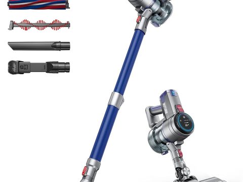 BuTure Cordless Vacuum Cleaner: 33Kpa 400W, Dual Rollers, 55 Min Runtime