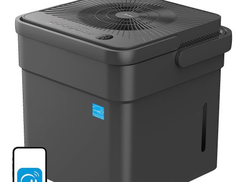 Midea Cube Dehumidifier with Pump - 35 Pint Smart Dehumidifier for Basements