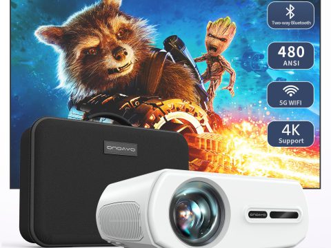 ONOAYO Outdoor Projector: 4K Support with WiFi & Bluetooth