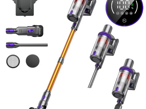 Laresar Cordless Vacuum Cleaner: 400W/33Kpa Stick with Touch Screen