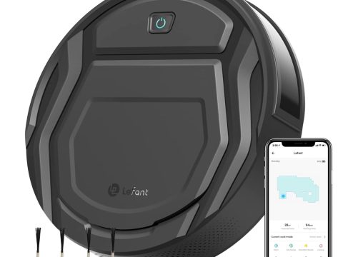 Lefant Robot Vacuum Cleaner: 2200Pa Suction, WiFi/Alexa, Self-Charging