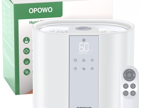OPOWO 5.5L Top Fill Humidifier: Cool Mist for Bedroom and Plants