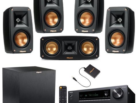 Klipsch Black Reference Theater Pack 5.1 Surround Sound System Bundle