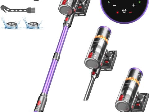 ORFELD Cordless Vacuum Cleaner: Smart Display, 60Mins Runtime, Lightweight & Powerful