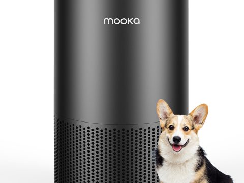 MOOKA H13 True HEPA Air Purifier: Large Room Pet Solution