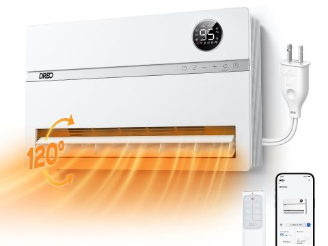 Dreo Smart Wall Heater: Electric Space Heater for Bedroom