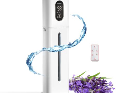 AILINKE Large Room Humidifier: 2.1Gal/8L with Essential Oil Diffuser, White