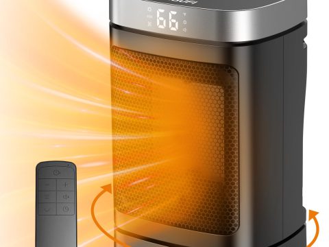 JIBUFI 1500W PTC Electric Heater: Small, Portable, and Versatile