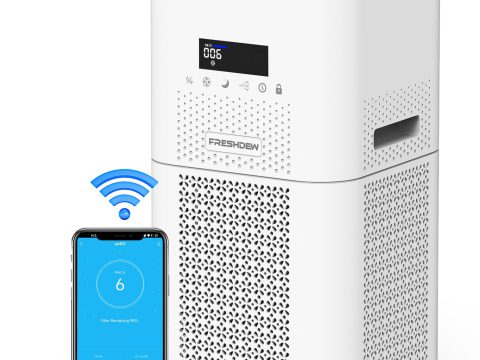 FRESHDEW Home Air Purifiers with Smart WiFi and H13 HEPA Filter