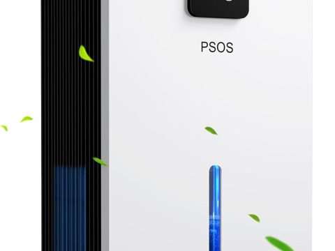 PSOS Dehumidifier: 118 OZ for Home with Intelligent Humidity Control and LED Light