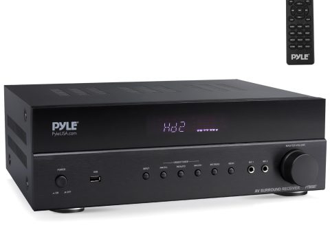 Pyle 1000W MAX Wireless BT Home Theater Receiver with 4k Ultra HD Support