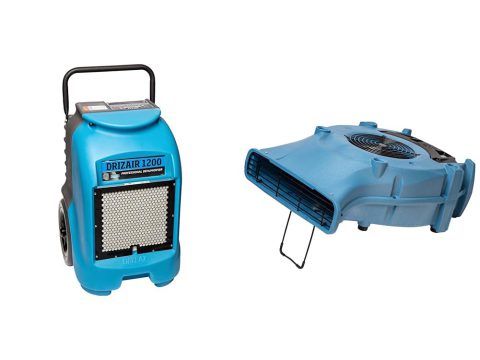 Dri-Eaz 1200 Portable Industrial Dehumidifier with Pump, 18 Gallons
