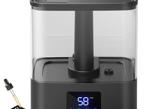 KZF 6L Ultrasonic Humidifier: Quiet, Adjustable Mist, 60 Hours