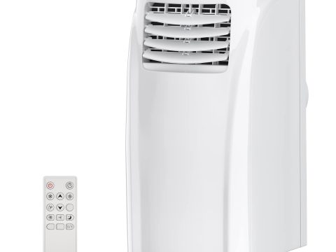 COSTWAY 8000 BTU Portable Air Conditioner - White Unit