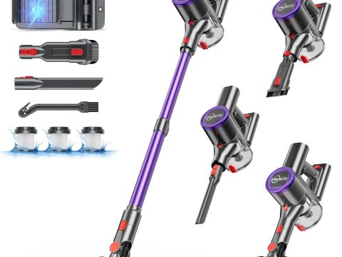 PINICO Cordless Vacuum: 25kPA, 40 Min Runtime, Lightweight, Versatile