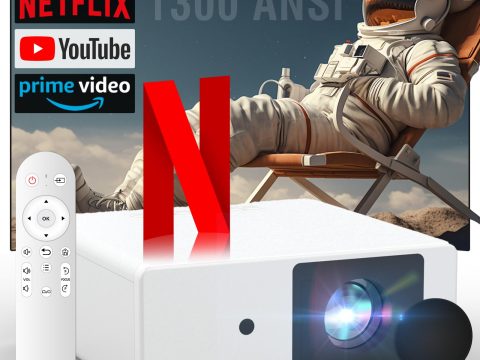 Brand Projector: 1300 ANSI, 4K Smart, WiFi & Bluetooth