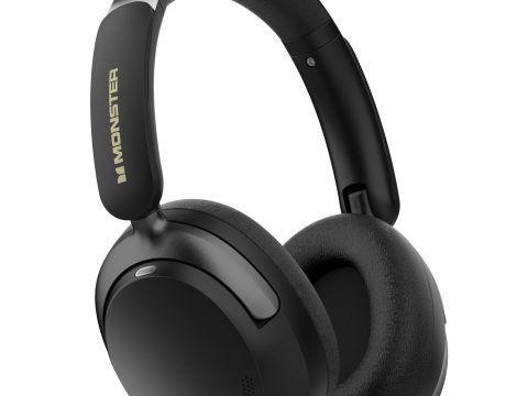 Monster Wireless ANC Headphones: 70-Hour Playtime, Lightweight, Black