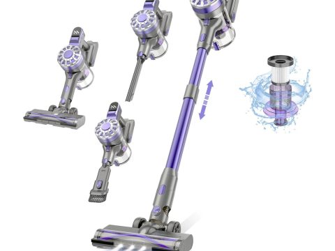 WLOTPO Cordless Vacuum: Powerful, Lightweight, 35 Min Runtime, Pet Hair