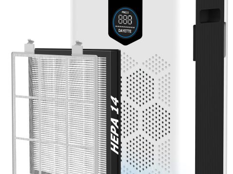DAYETTE Air Purifiers: H14 HEPA, Large Room, Quiet Sleep Mode