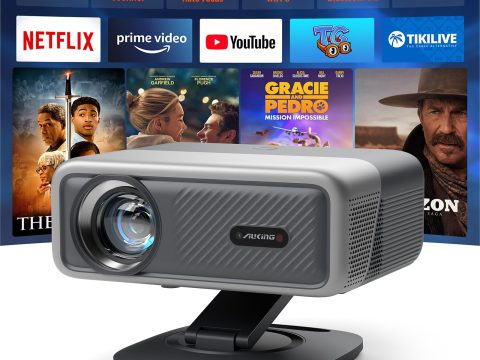 AuKing 4K Smart Projector with WiFi, Bluetooth, Auto Focus