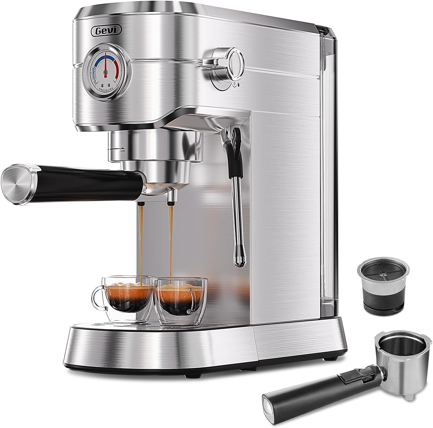 Gevi Professional 20 Bar Espresso Maker with Milk Frother