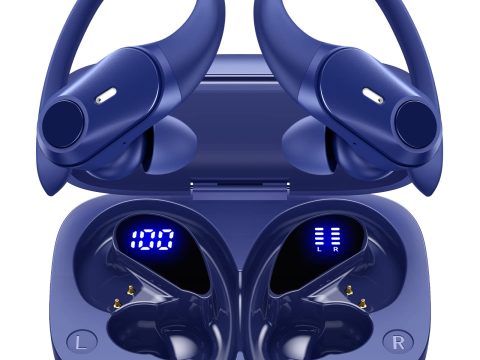 GOLREX Wireless Noise Cancelling Earbuds with 80H Playtime